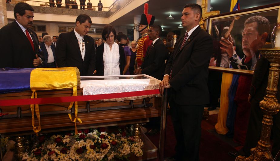 Hugo Chávez, Rafael Correa, Funeral, Ecuadro